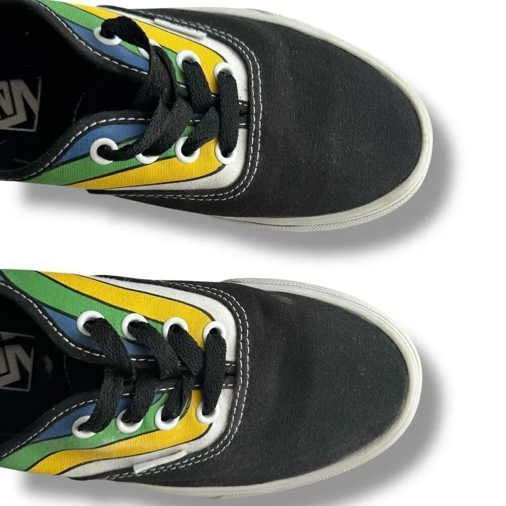 Vans Authentic Refract Rainbow Stripe Unisex Sneakers Size 5.5 Multicolor